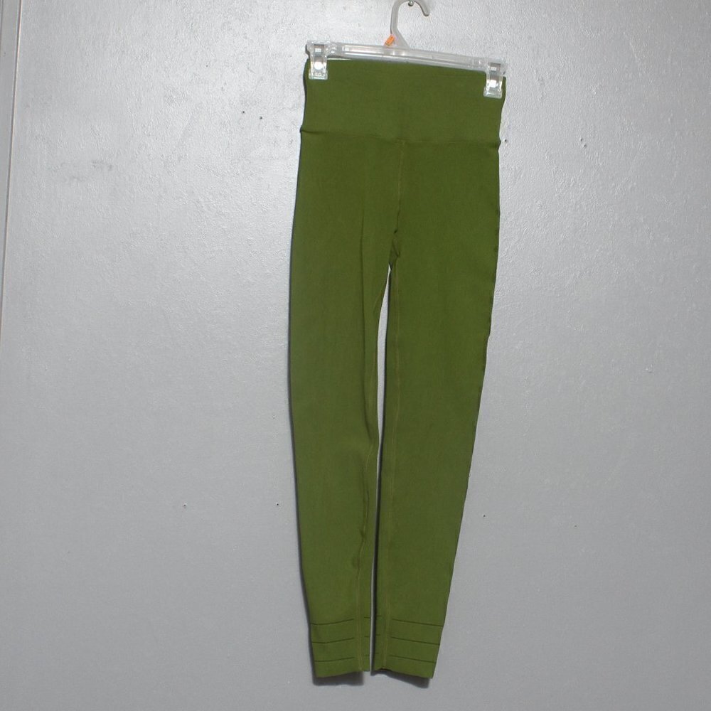 Fabletics sculptknit earth day green athletic compression leggings